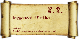 Megyaszai Ulrika névjegykártya